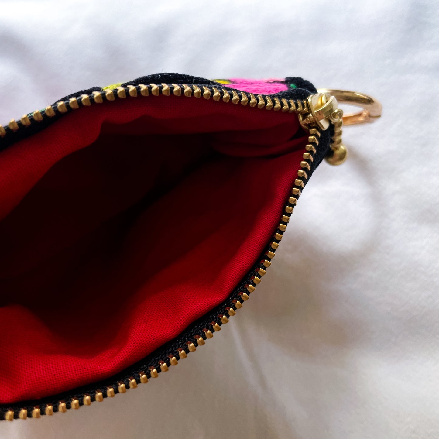 Oaxaca Embroidery Mini Pouch #3/メキシコ刺繍 オアハカ ポーチ
