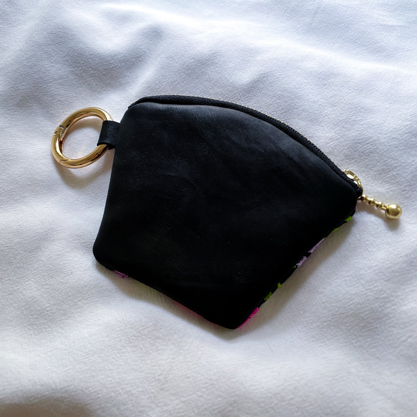 Mexican Embroidery Mini Pouch #8/メキシコ刺繍 サンアントニーノ ポーチ airpods ケース