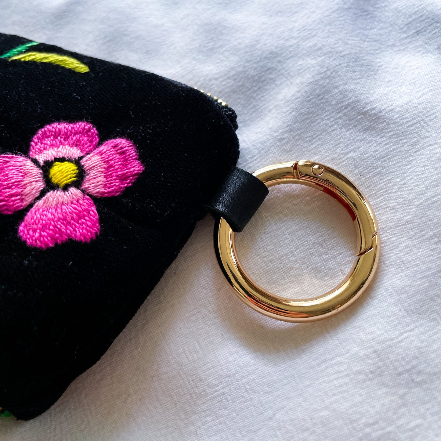 Oaxaca Embroidery Mini Pouch #1/メキシコ刺繍 オアハカ ポーチ