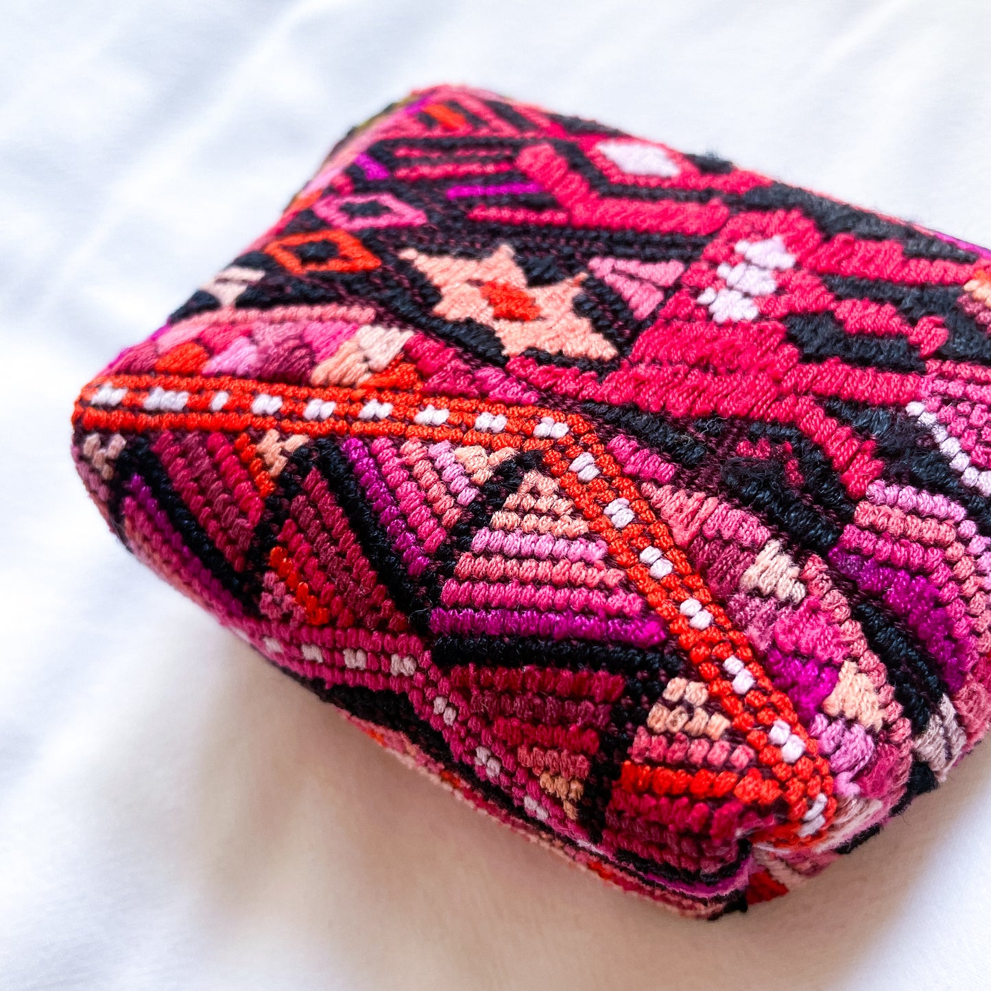 Huipil Mini Pouch #2/グアテマラ ウィピル ポーチ AirPods ケース