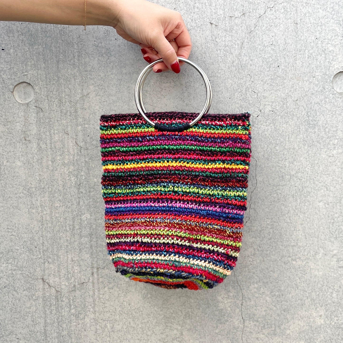 Remake Crochet Bag (S) #4/グアテマラクロシェバッグ Sサイズ