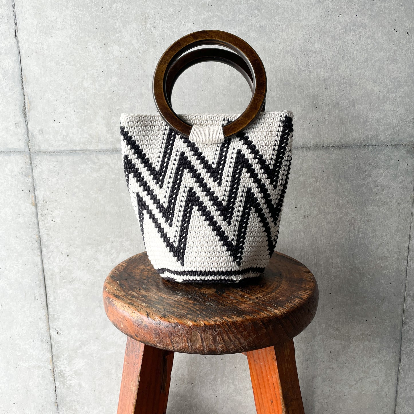 Remake Crochet Bag (S) #1/グアテマラクロシェバッグ Sサイズ