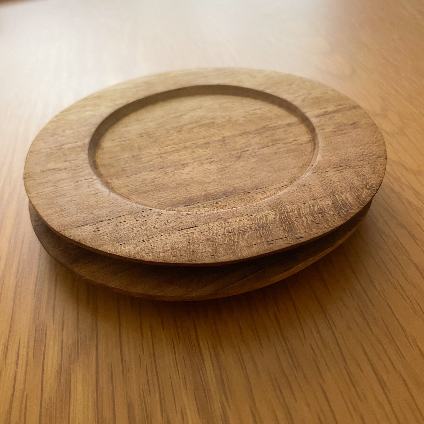 Wood Coaster #2/天然木 コースター チークウッド