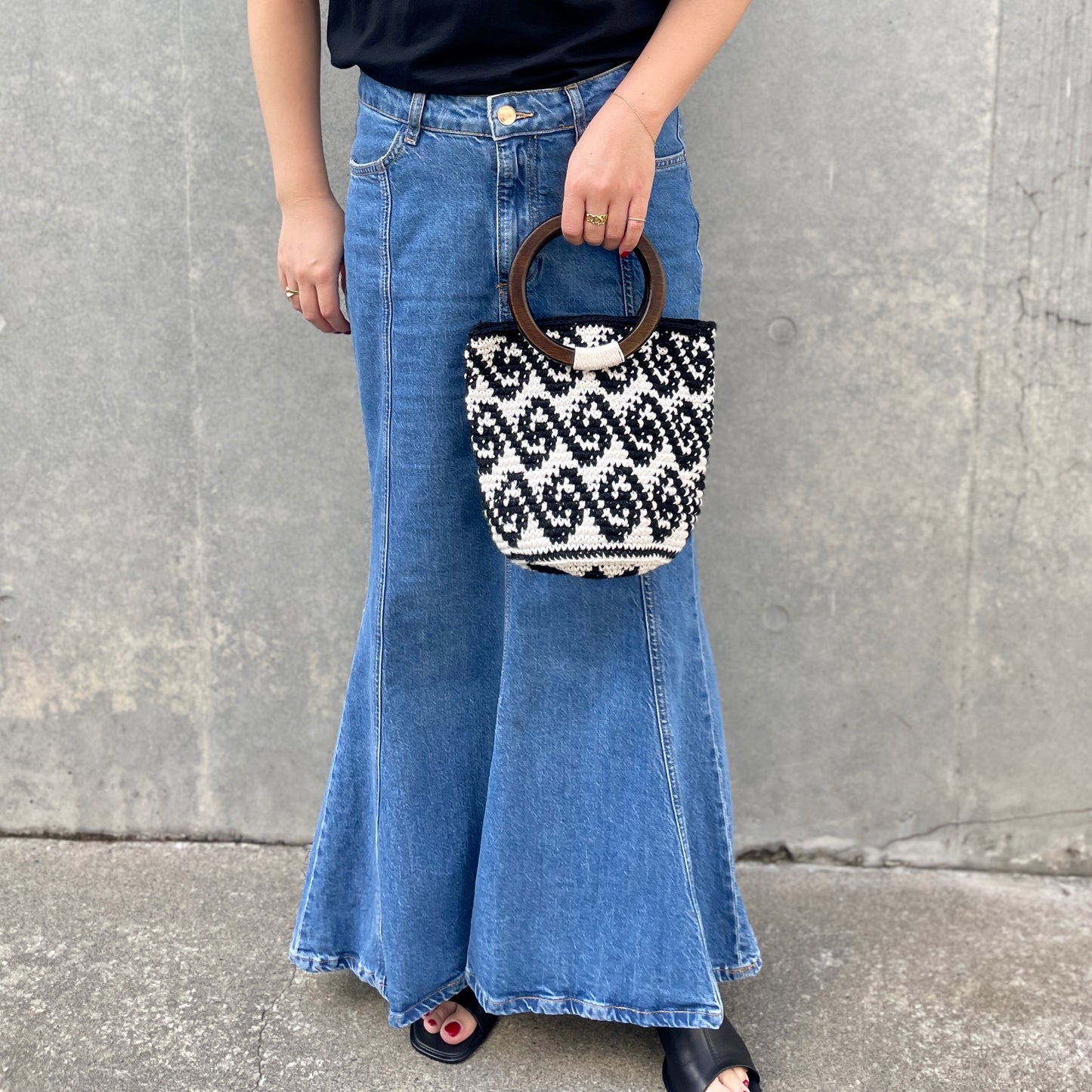 Remake Crochet Bag (S) #3/グアテマラクロシェバッグ Sサイズ