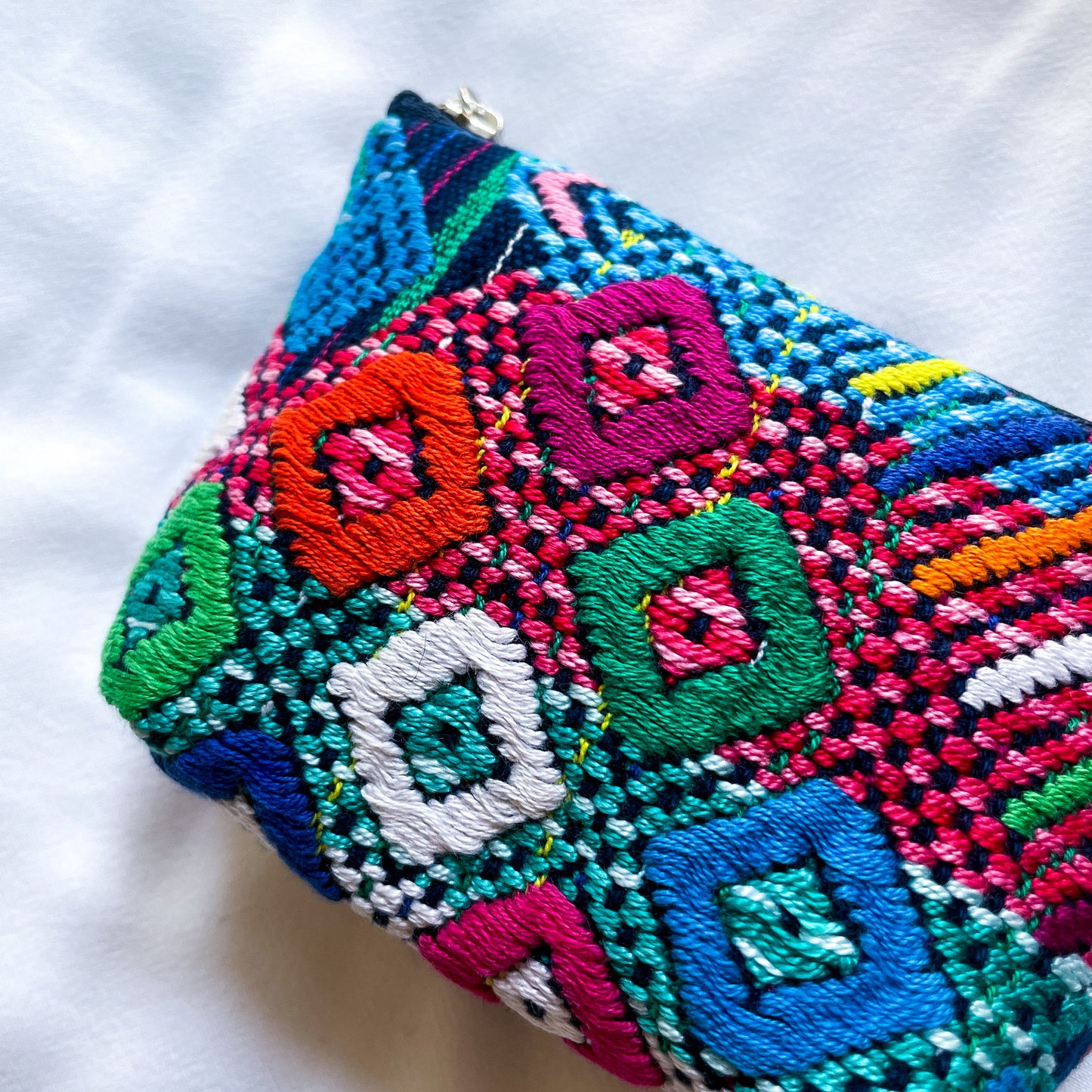 Huipil Mini Pouch #4/グアテマラ ウィピル ポーチ AirPods ケース