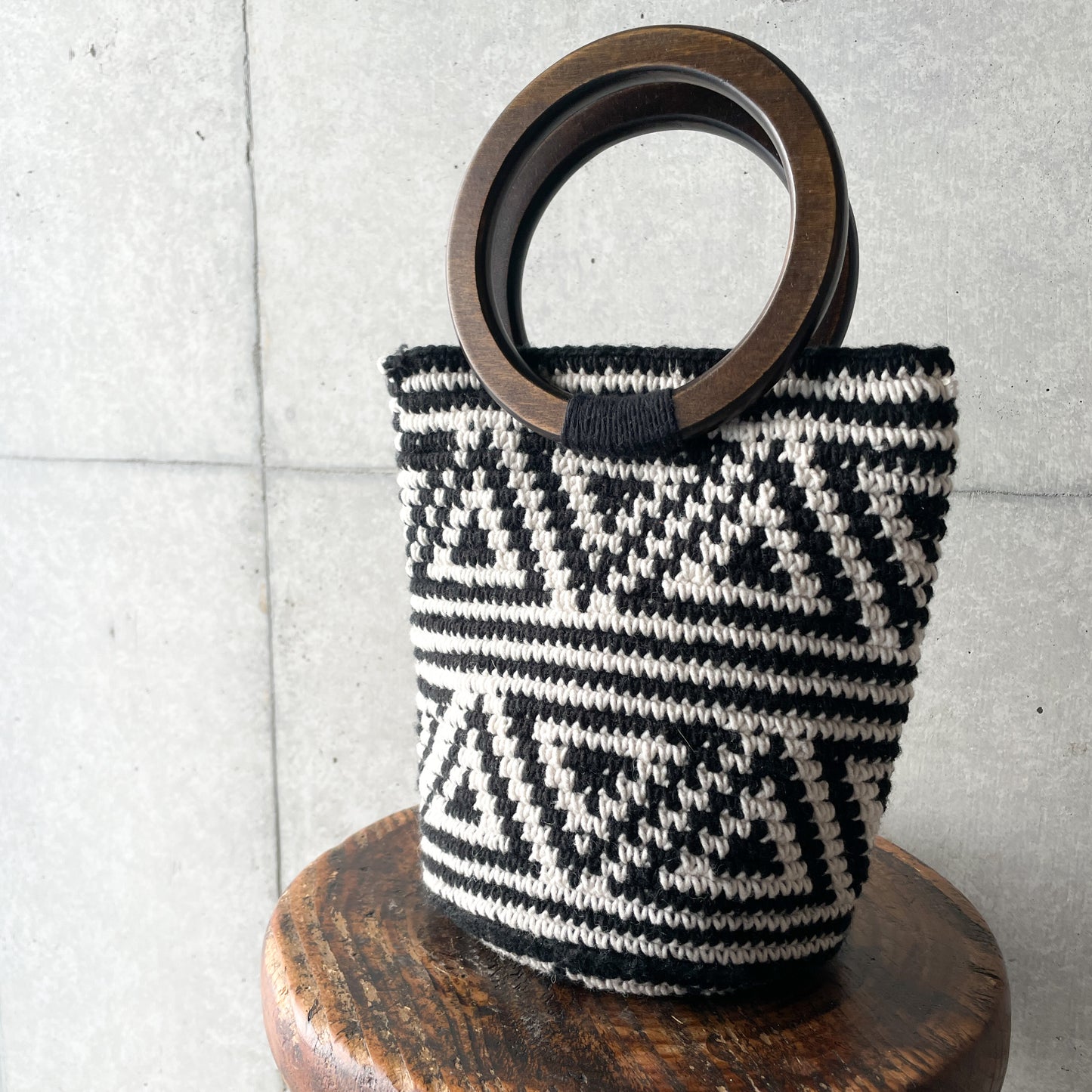 Remake Crochet Bag (S) #2/グアテマラクロシェバッグ Sサイズ