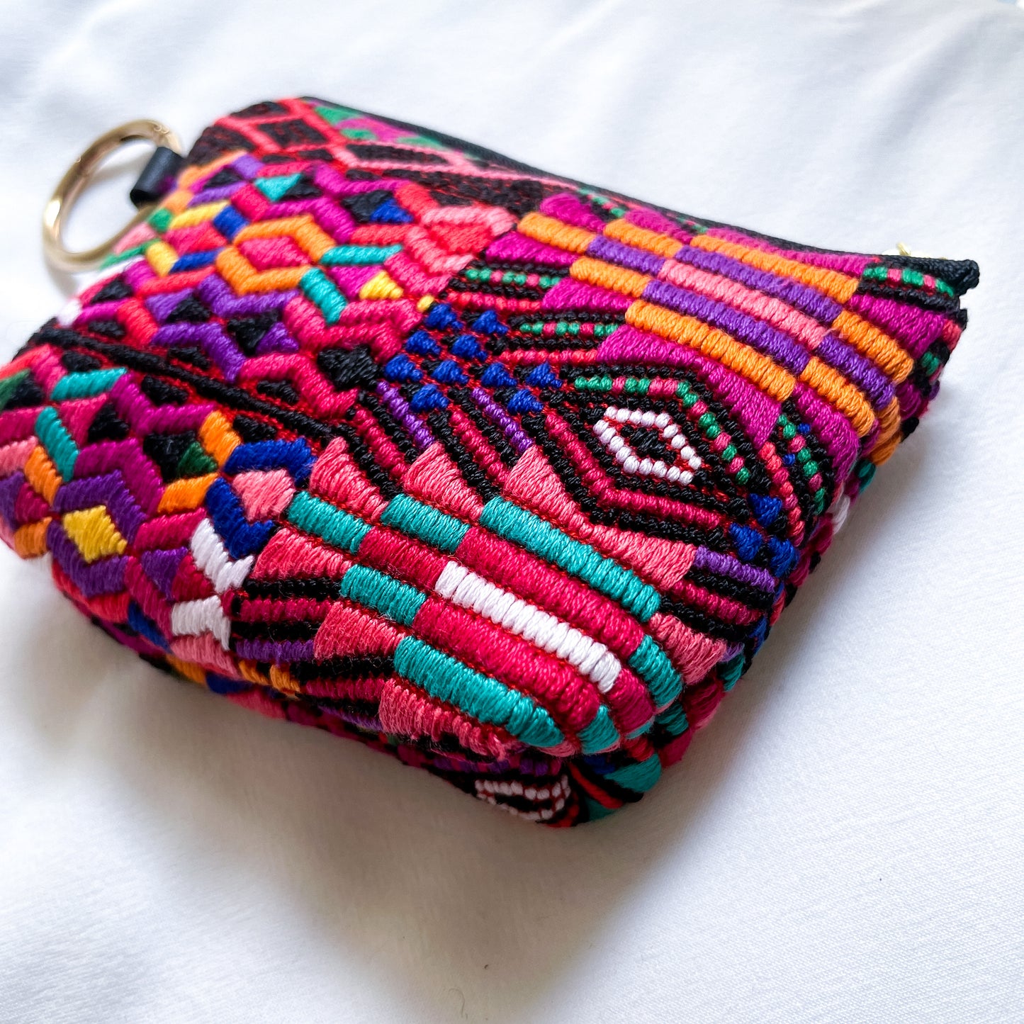 Huipil Mini Pouch #1/グアテマラ ウィピル ポーチ AirPods ケース