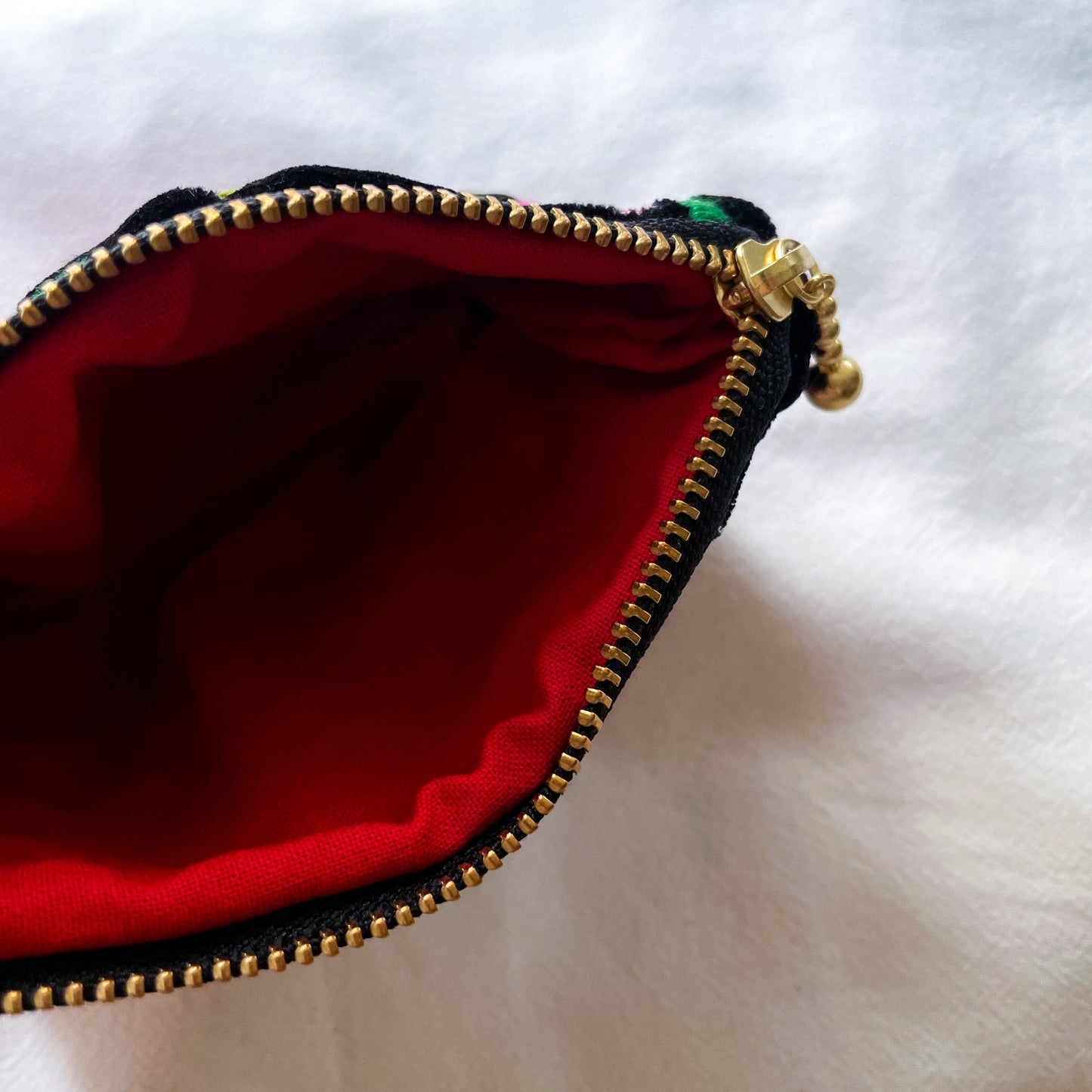 Oaxaca Embroidery Mini Pouch #5/メキシコ刺繍 オアハカ ポーチ