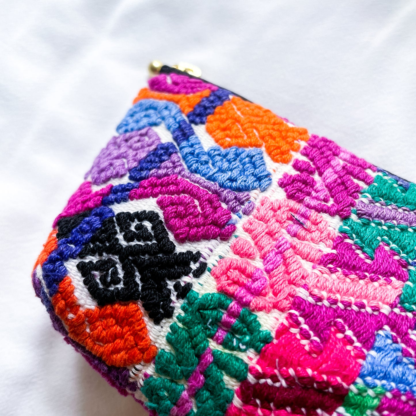 Huipil Mini Pouch #3/グアテマラ ウィピル ポーチ AirPods ケース