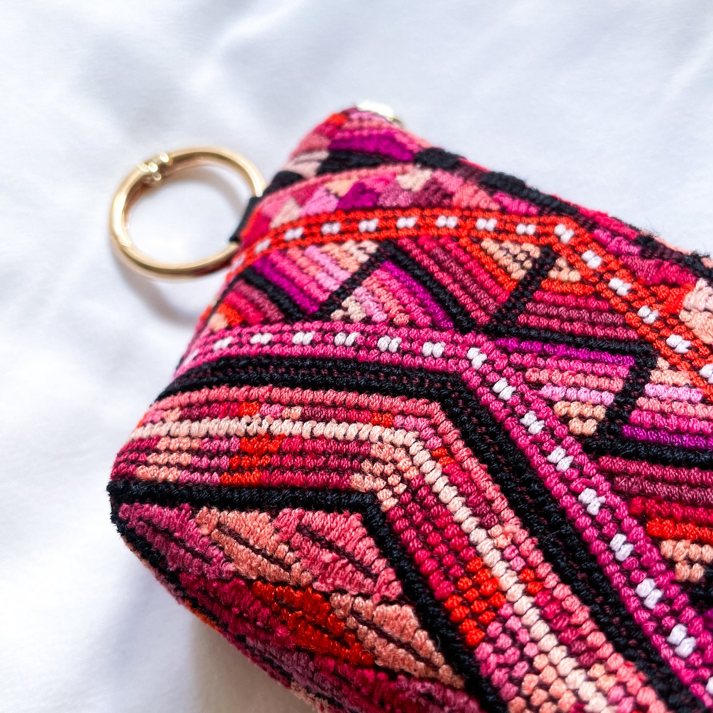 Huipil Mini Pouch #2/グアテマラ ウィピル ポーチ AirPods ケース