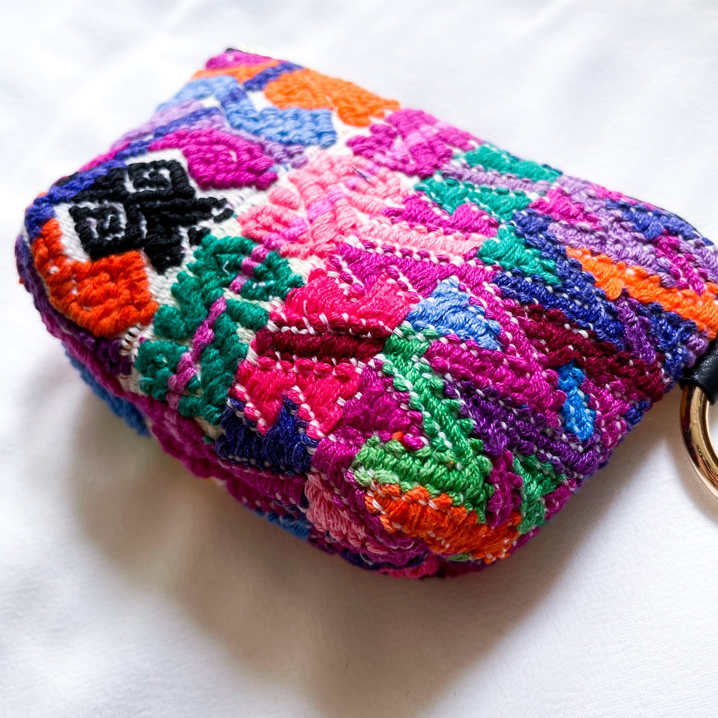 Huipil Mini Pouch #3/グアテマラ ウィピル ポーチ AirPods ケース