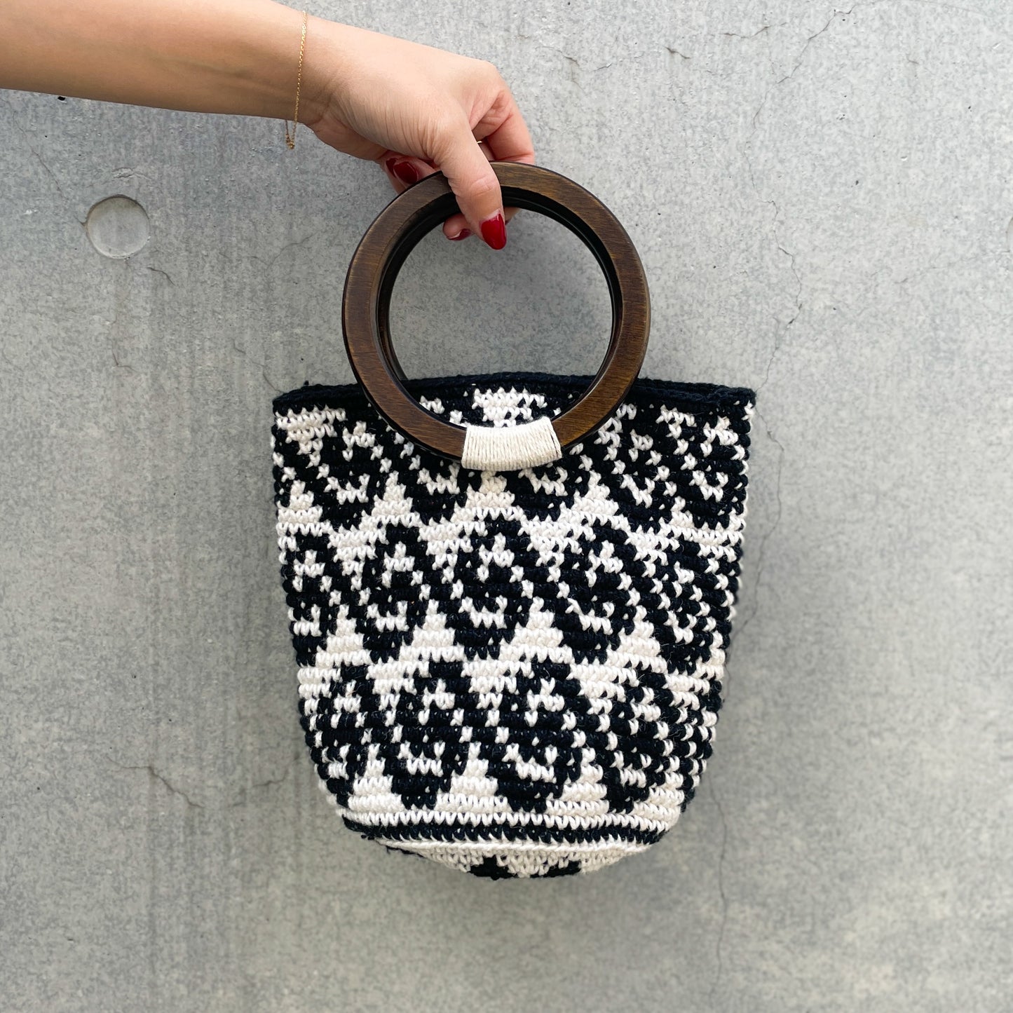 Remake Crochet Bag (S) #3/グアテマラクロシェバッグ Sサイズ