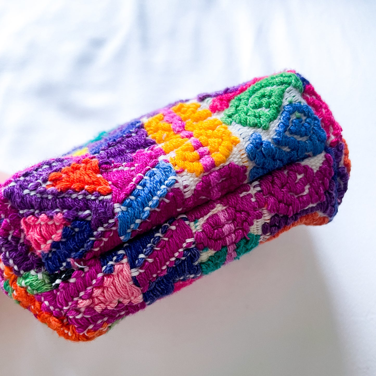 Huipil Mini Pouch #3/グアテマラ ウィピル ポーチ AirPods ケース