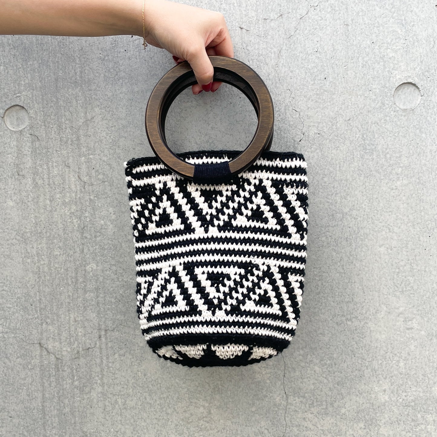 Remake Crochet Bag (S) #2/グアテマラクロシェバッグ Sサイズ