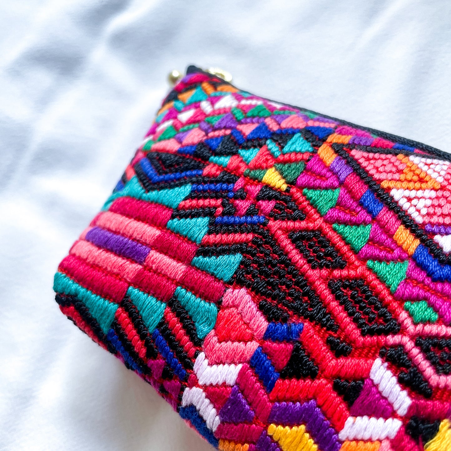 Huipil Mini Pouch #1/グアテマラ ウィピル ポーチ AirPods ケース