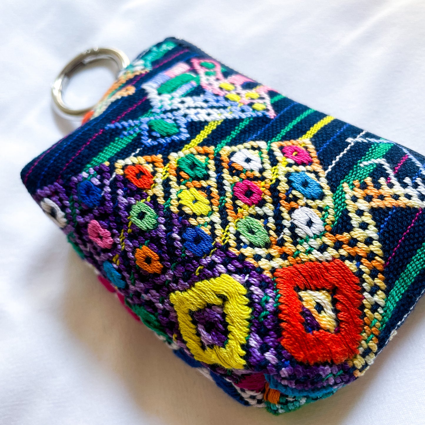 Huipil Mini Pouch #4/グアテマラ ウィピル ポーチ AirPods ケース