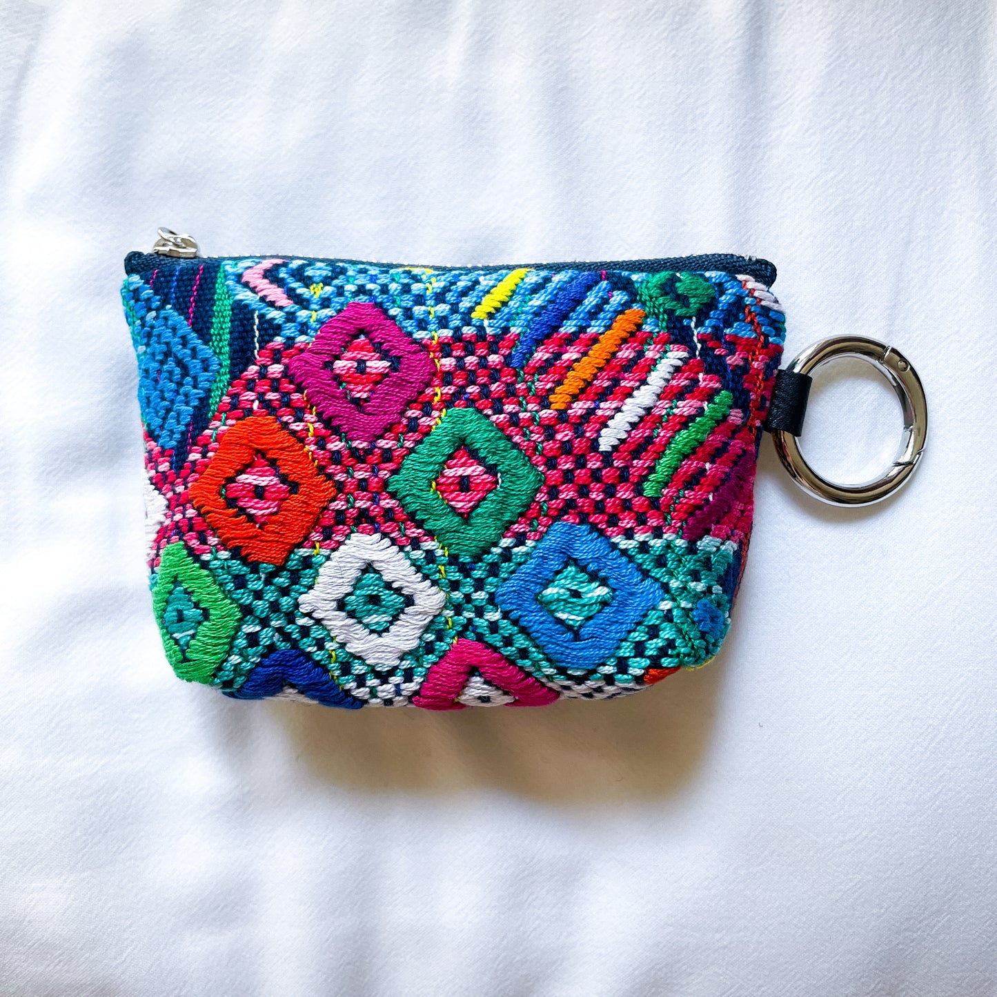 Huipil Mini Pouch #4/グアテマラ ウィピル ポーチ AirPods ケース