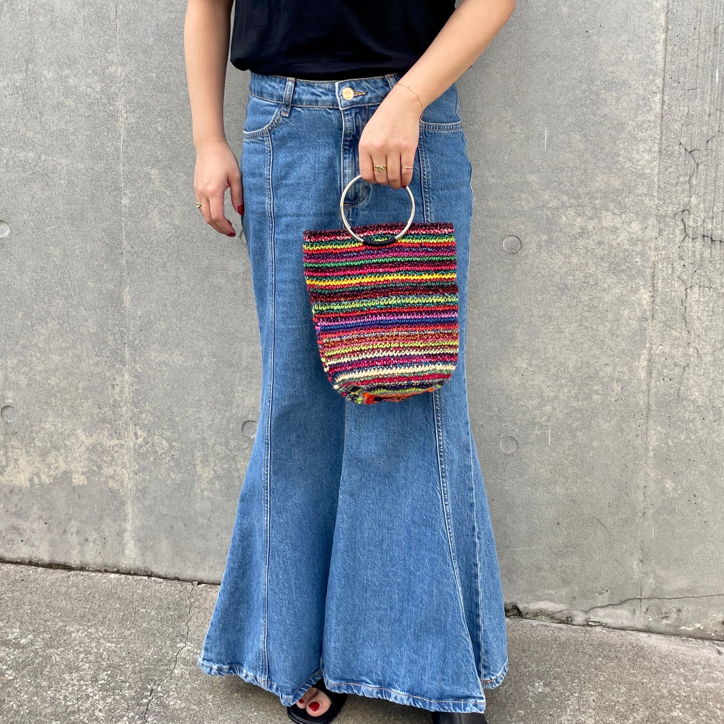 Remake Crochet Bag (S) #4/グアテマラクロシェバッグ Sサイズ