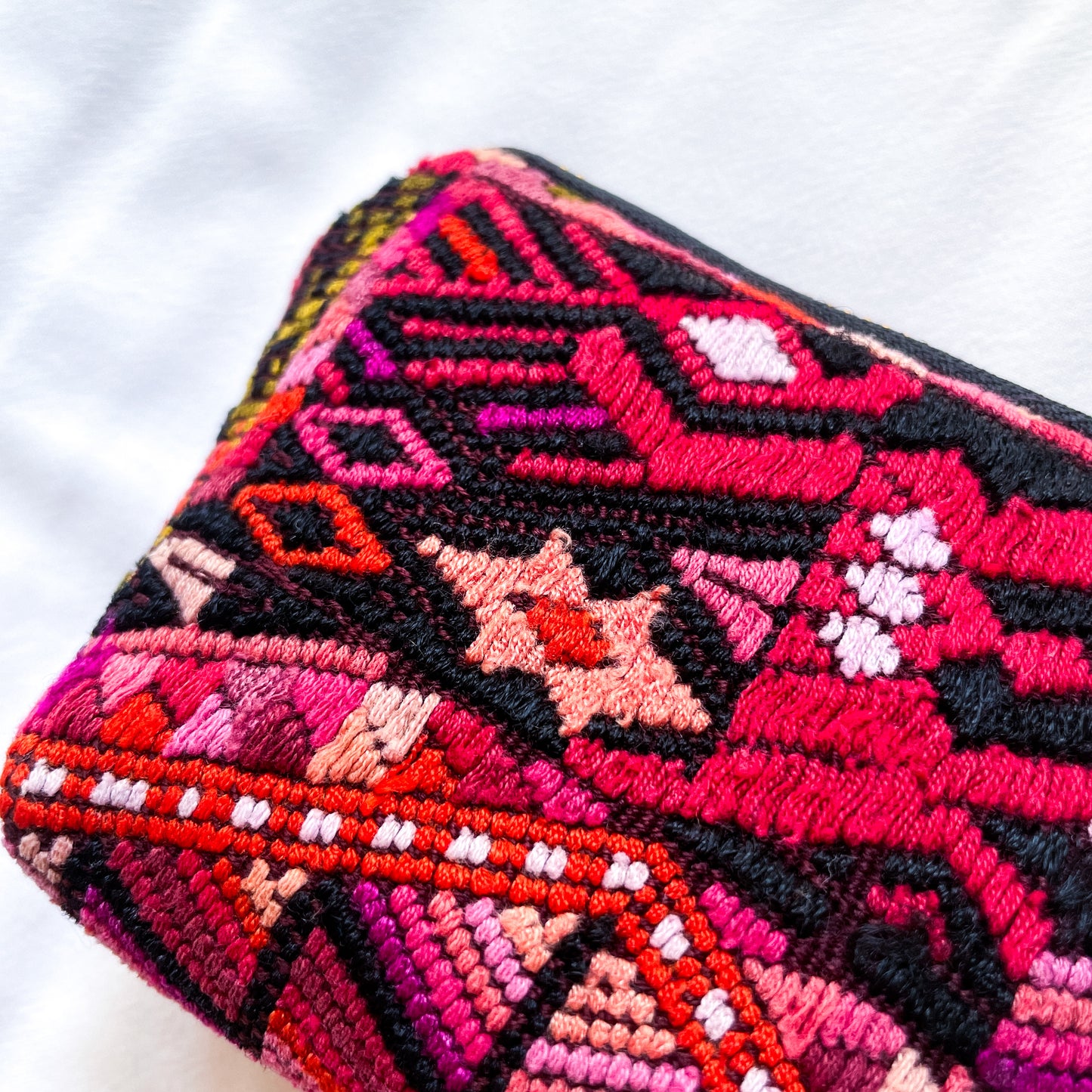 Huipil Mini Pouch #2/グアテマラ ウィピル ポーチ AirPods ケース