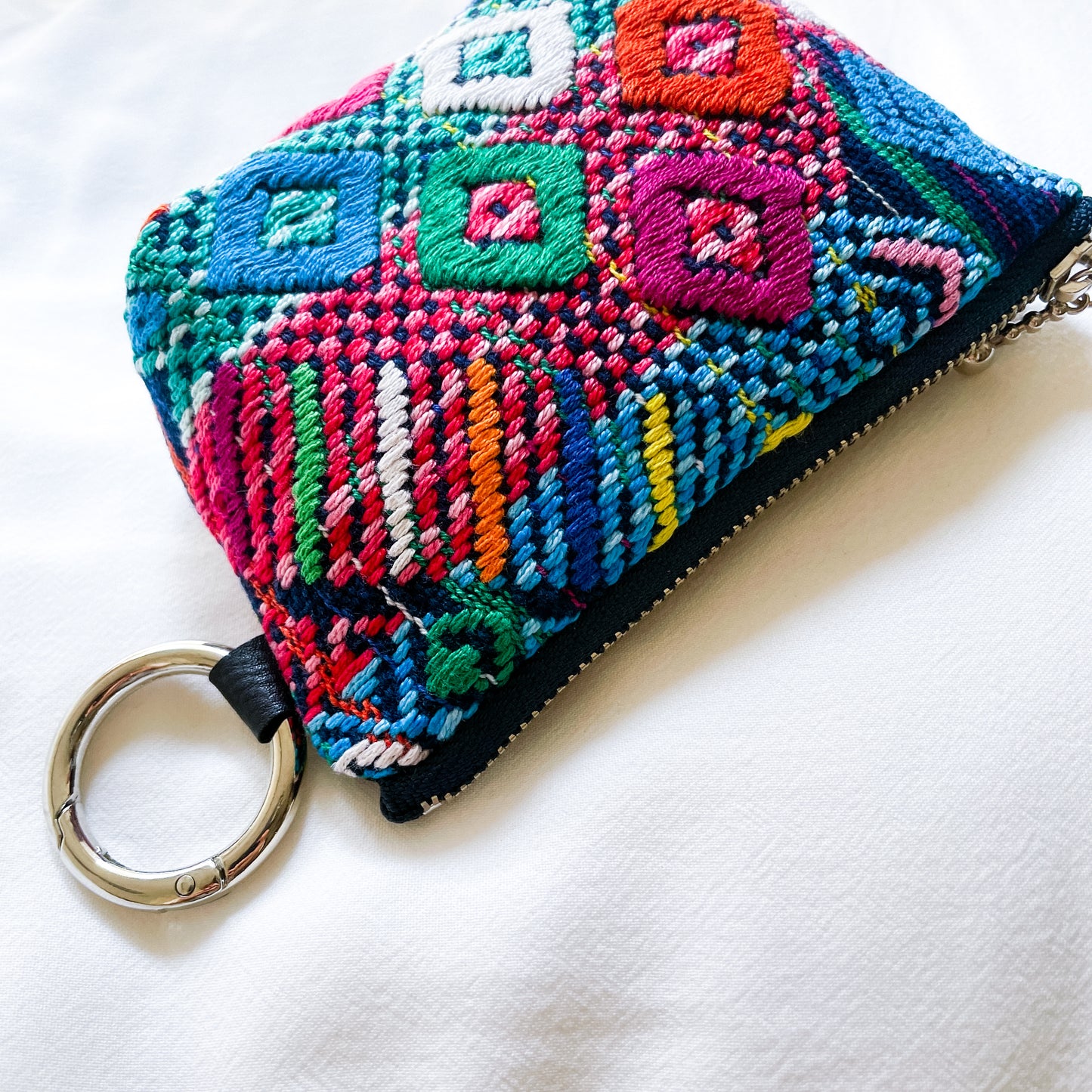 Huipil Mini Pouch #4/グアテマラ ウィピル ポーチ AirPods ケース