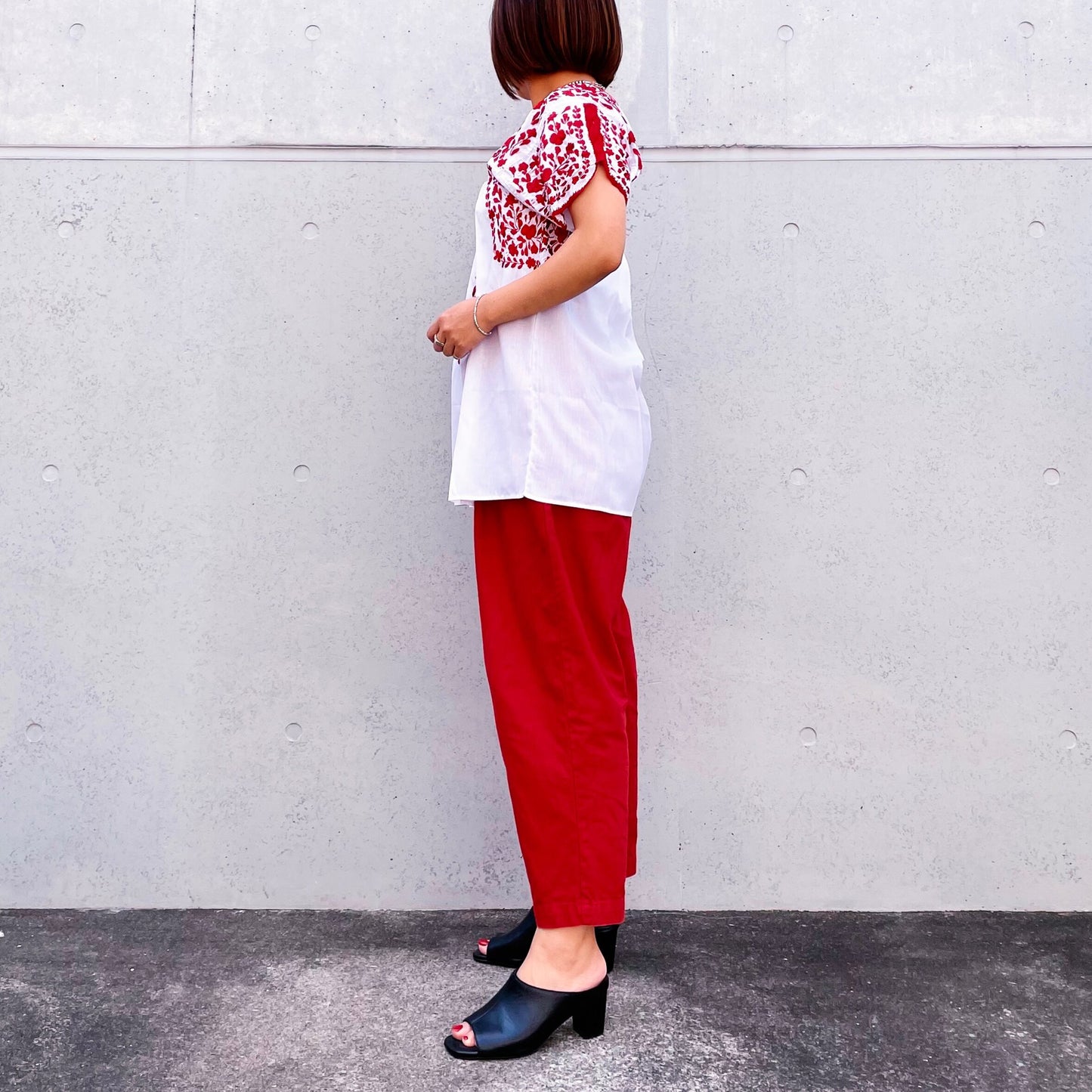 San Antonino Blouse D/サンアントニーノ メキシコ刺繍 ブラウス チュニック