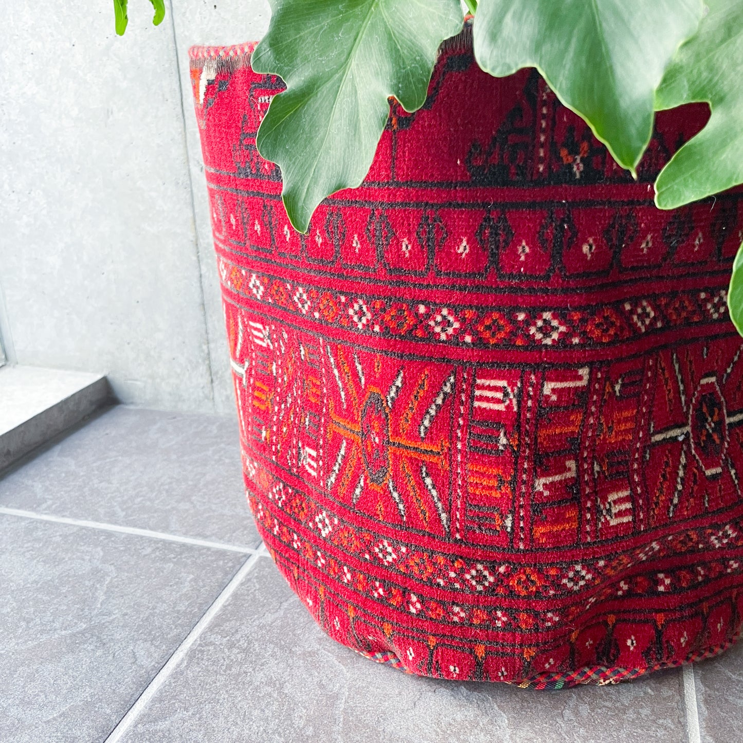 Trival Rug Pot (L) #1/トライバルラグ 絨毯 鉢カバー ポット