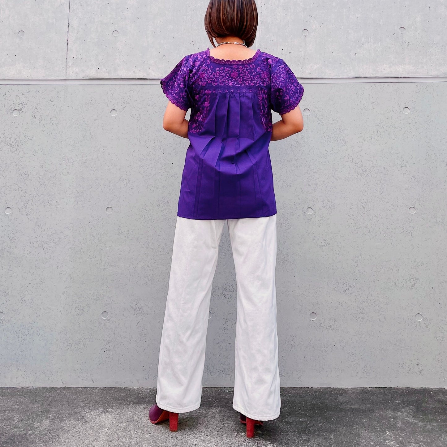 San Antonino Blouse A/サンアントニーノ メキシコ刺繍 ブラウス チュニック