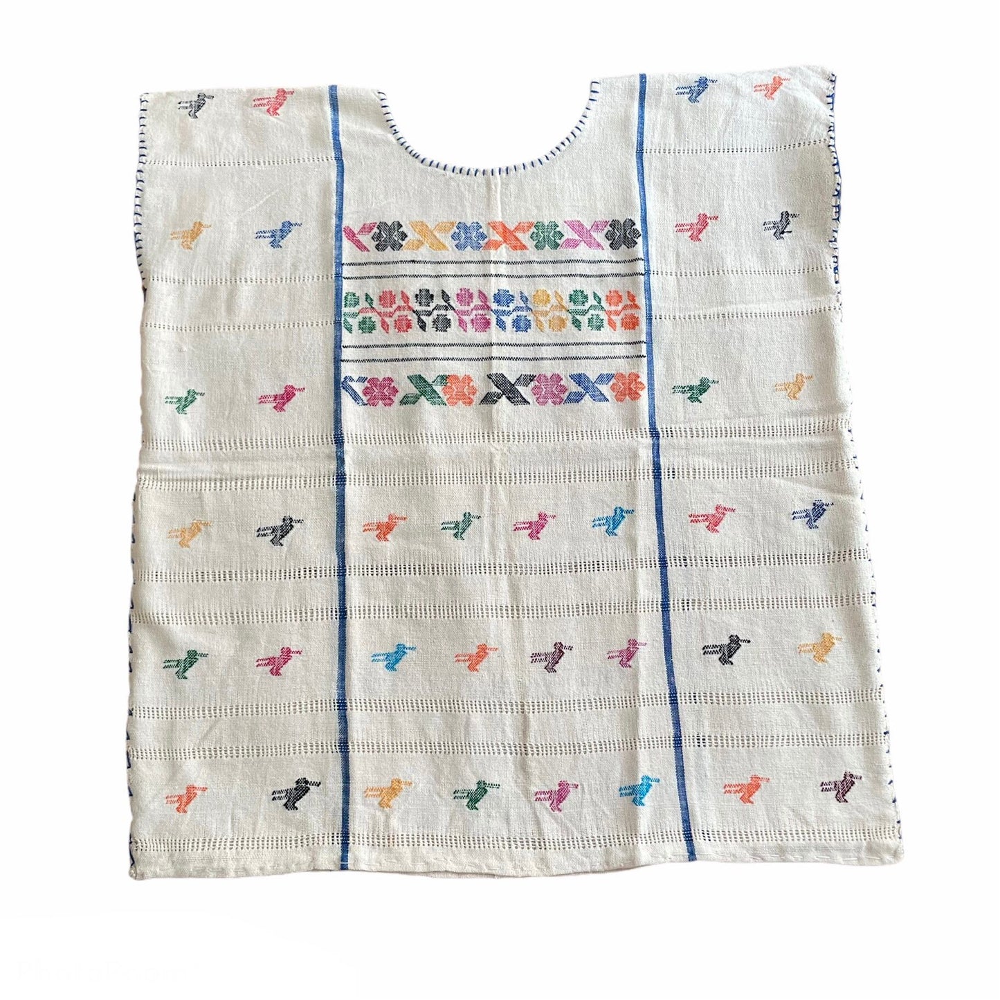 Amuzgo Huipil Blouse B/メキシコ刺繍 ブラウス チュニック