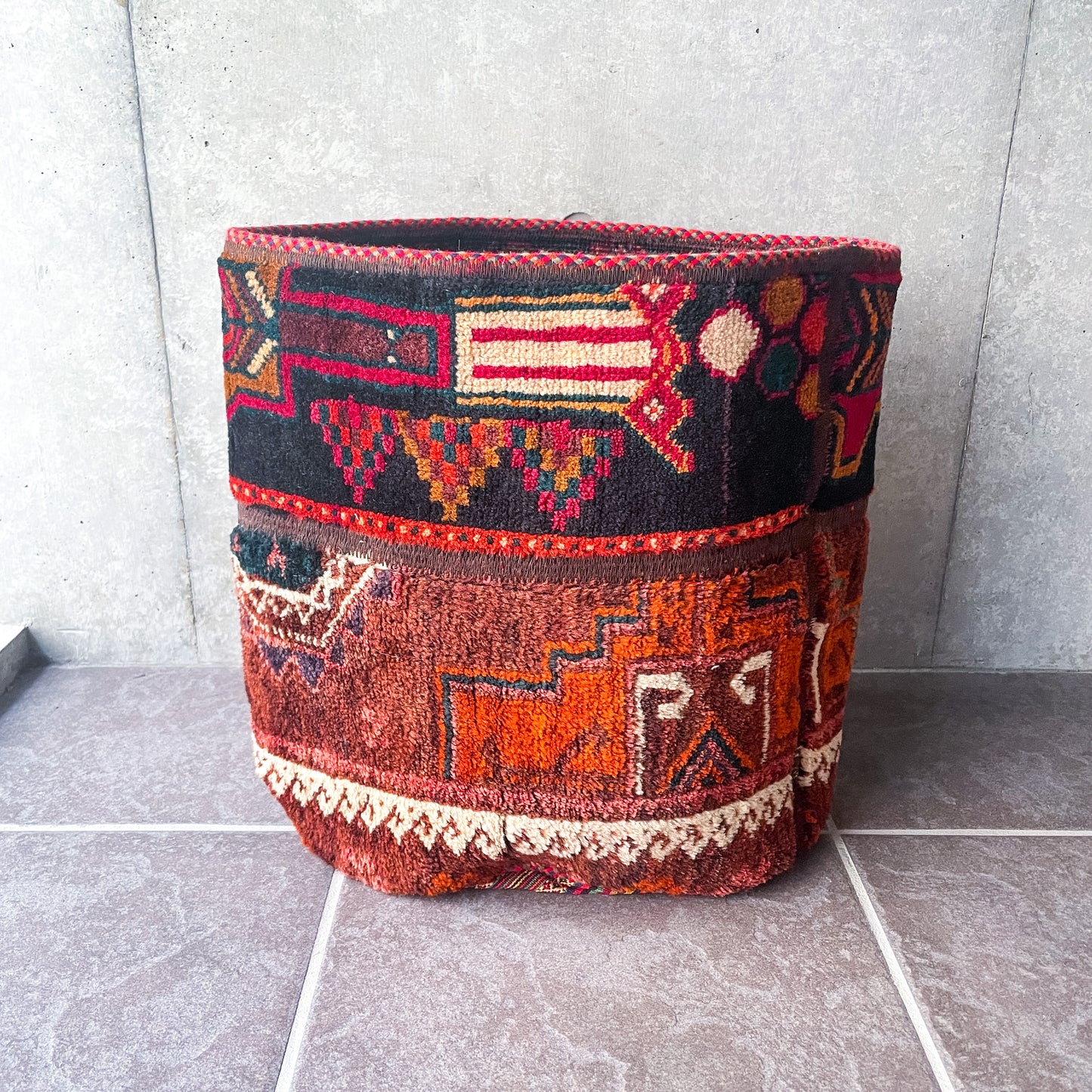 Trival Rug Pot (L) #2/トライバルラグ 絨毯 鉢カバー ポット