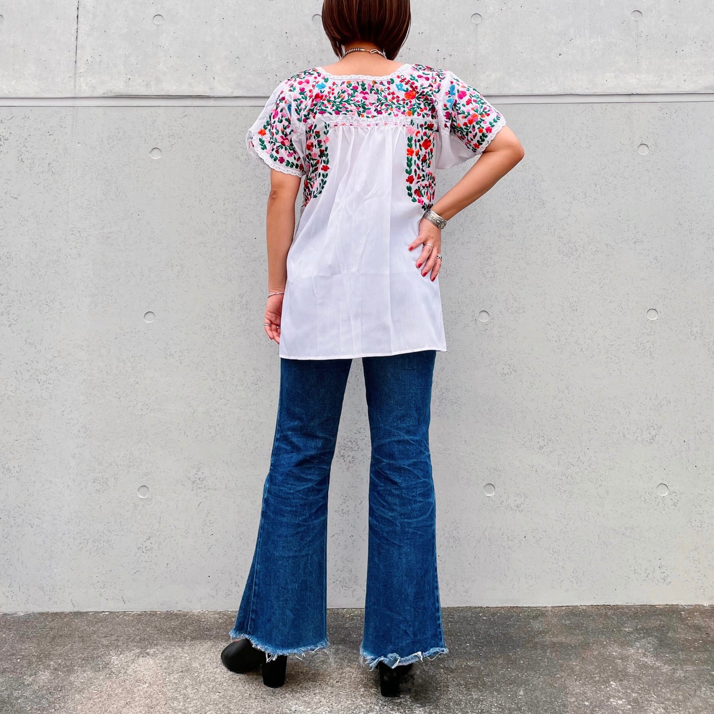 San Antonino Blouse C/サンアントニーノ メキシコ刺繍 ブラウス チュニック