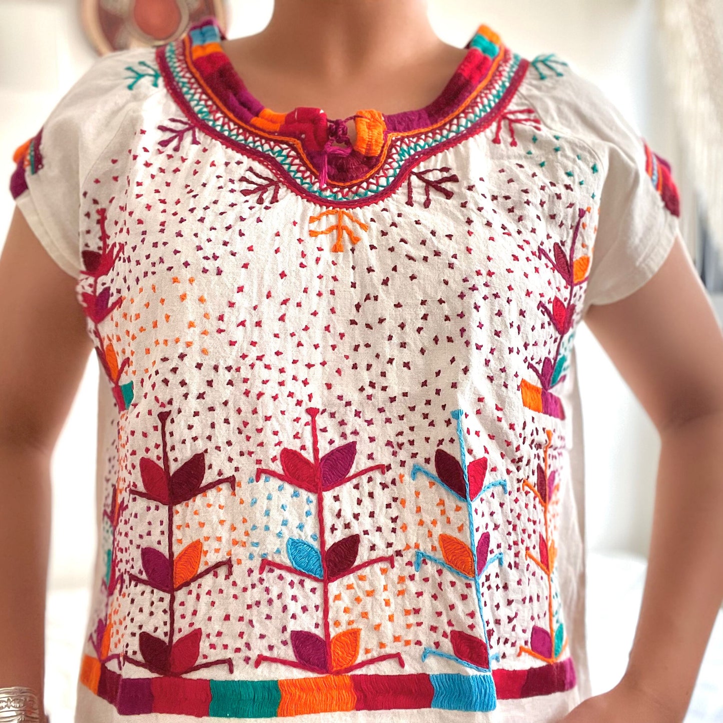 Milpa Embroidely Blouse/メキシコ刺繍 ブラウス