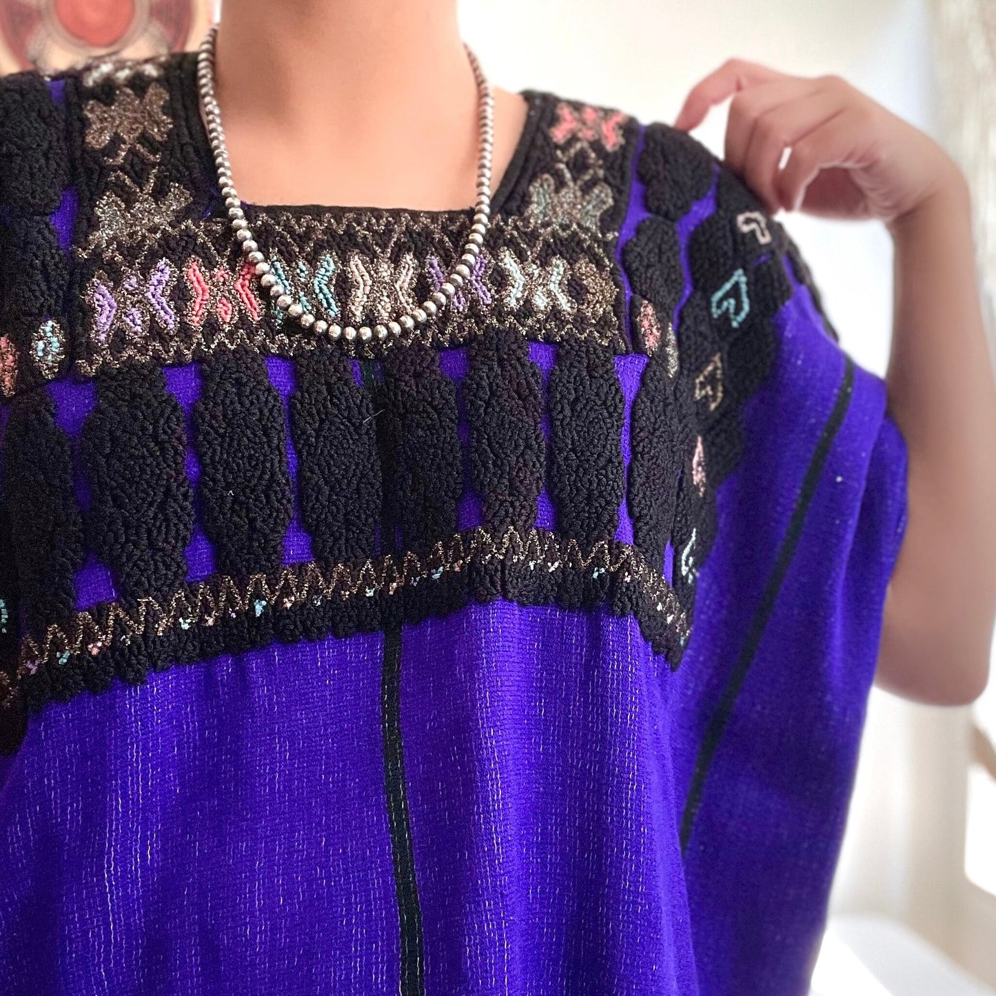 Mexican Huipil B/メキシコ ウィピル 刺繍 ブラウス 民族衣装