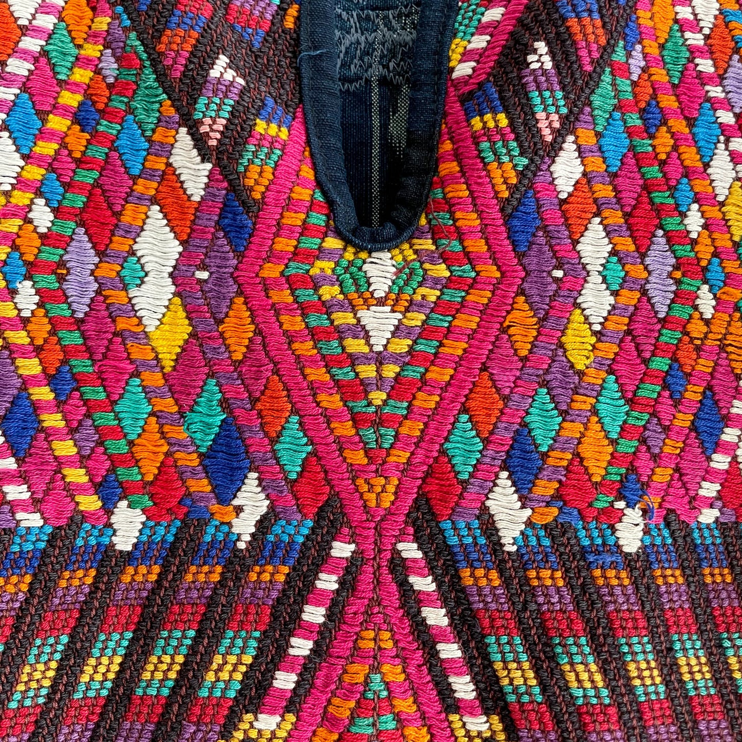 Huipil × Indigo Blouse Short Sleeve A/グアテマラ ウィピル 藍染 半袖ブラウス