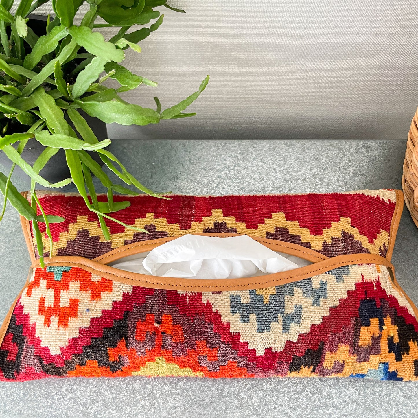 Old Kilim Tissue Box Cover #6/キリム ティッシュ ボックス カバー ケース