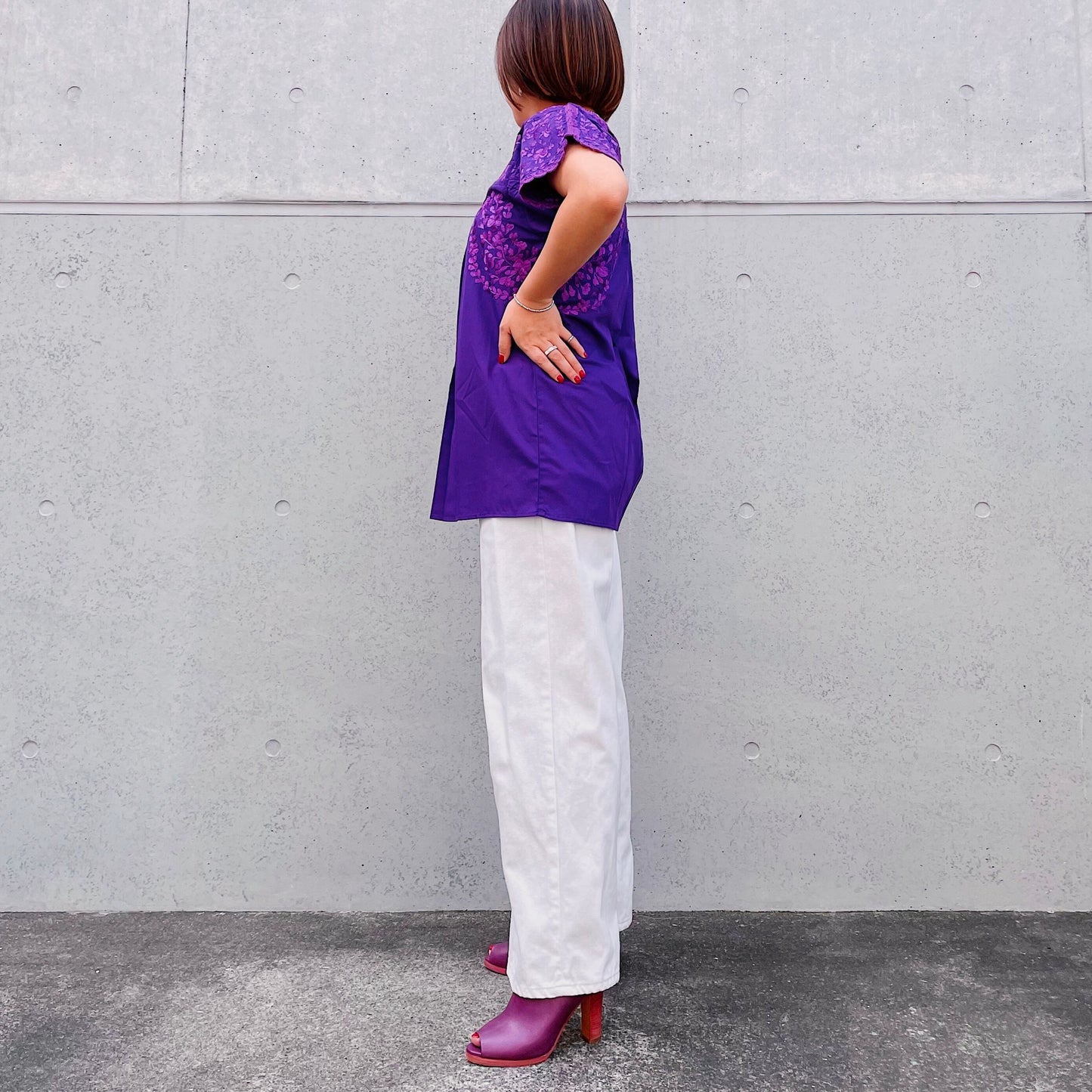 San Antonino Blouse A/サンアントニーノ メキシコ刺繍 ブラウス チュニック
