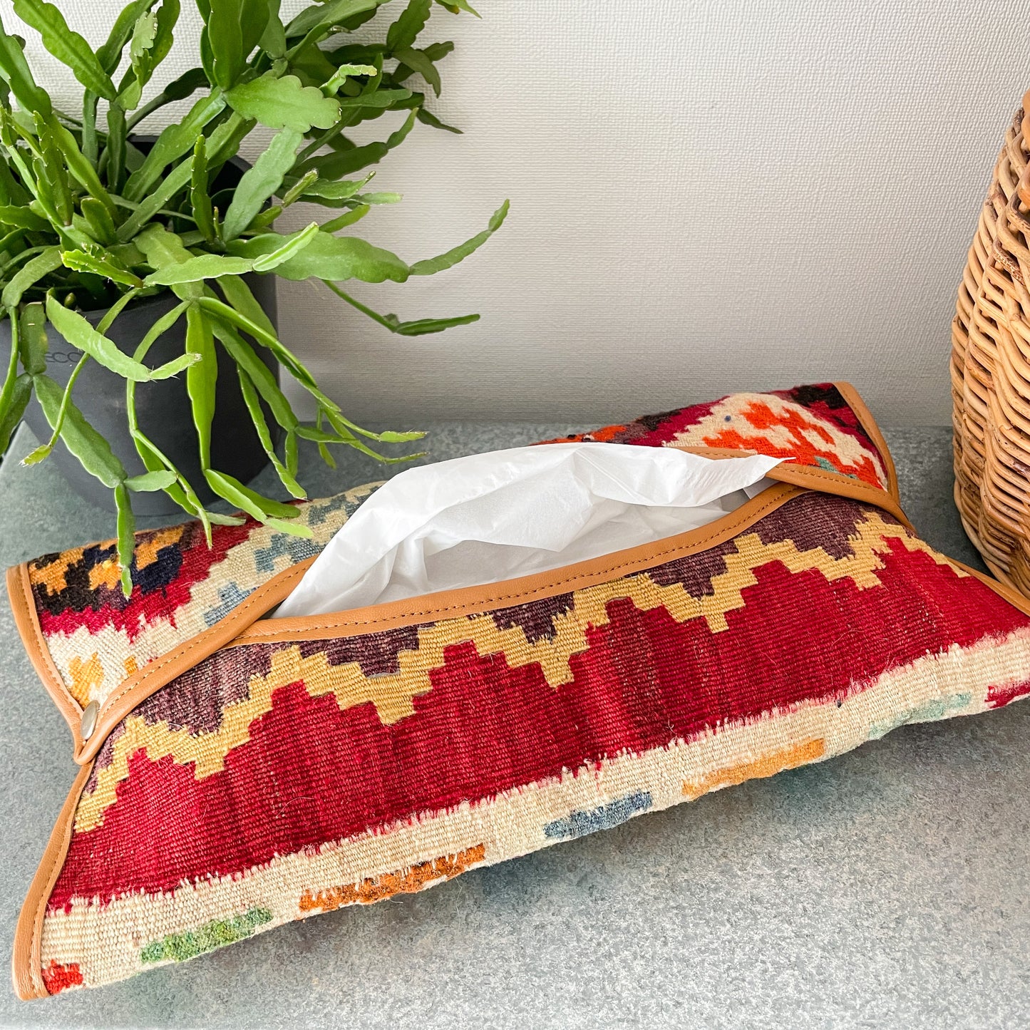 Old Kilim Tissue Box Cover #6/キリム ティッシュ ボックス カバー ケース
