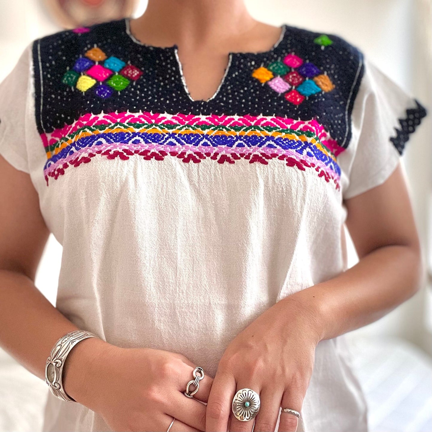 Mexican Embroidely Blouse/メキシコ刺繍 ブラウス