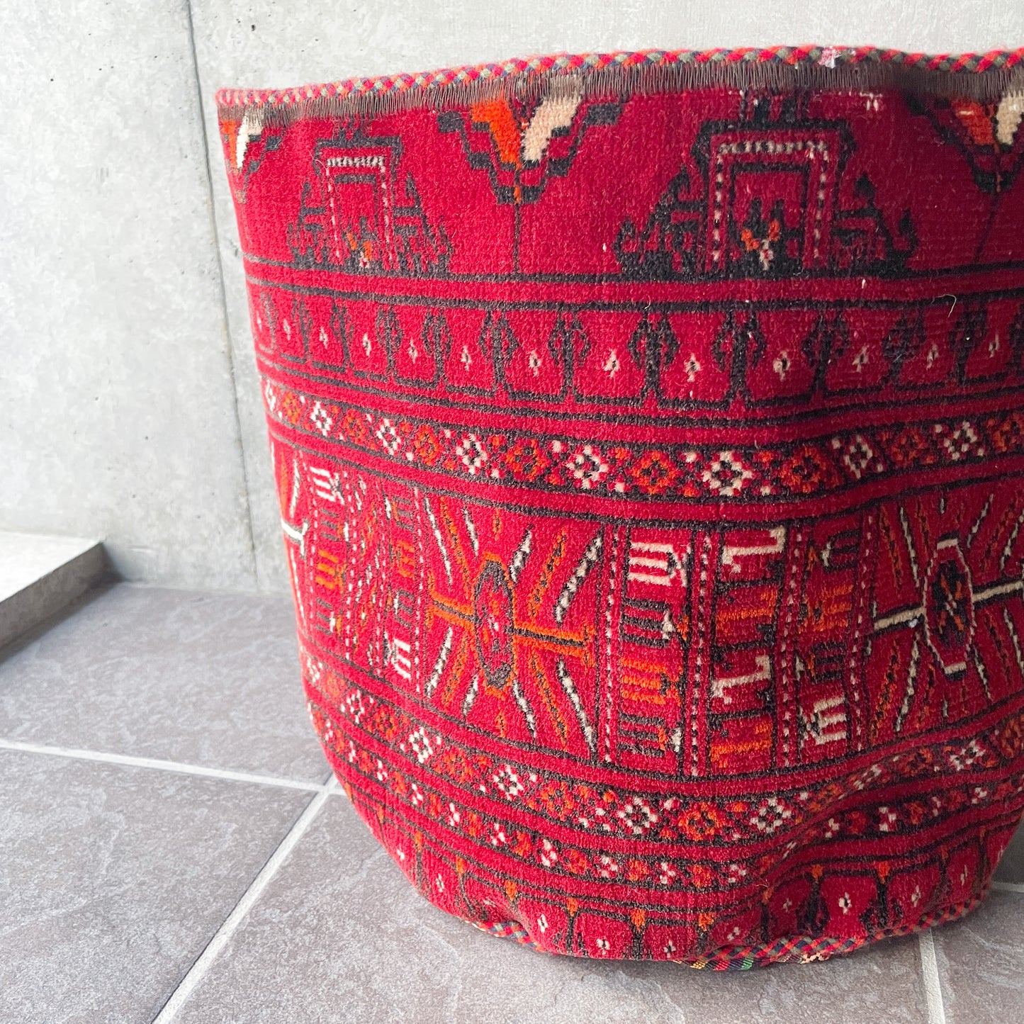 Trival Rug Pot (L) #1/トライバルラグ 絨毯 鉢カバー ポット