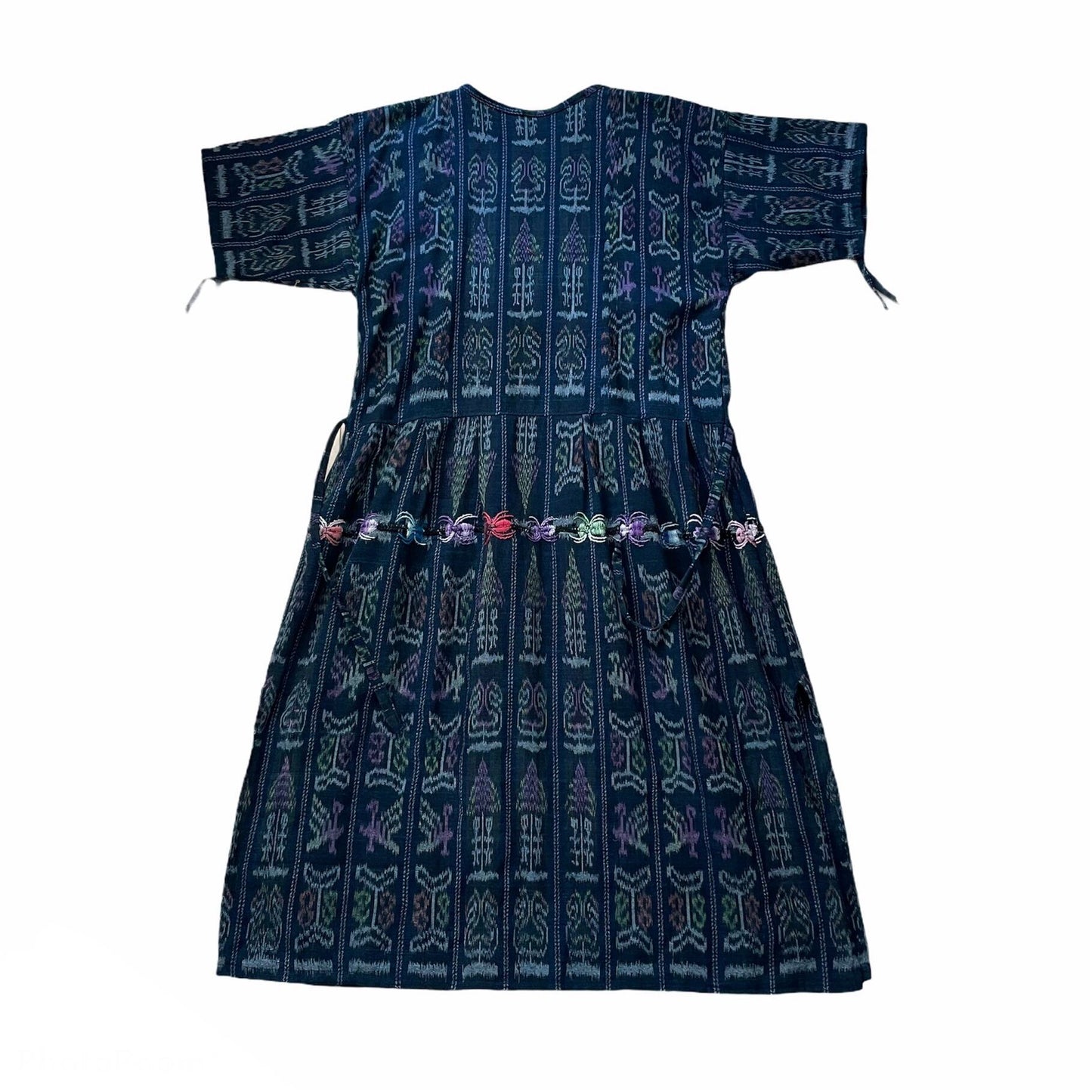 Huipil × Indigo Dress J (S)/グアテマラ ウィピル × 藍染 ワンピース