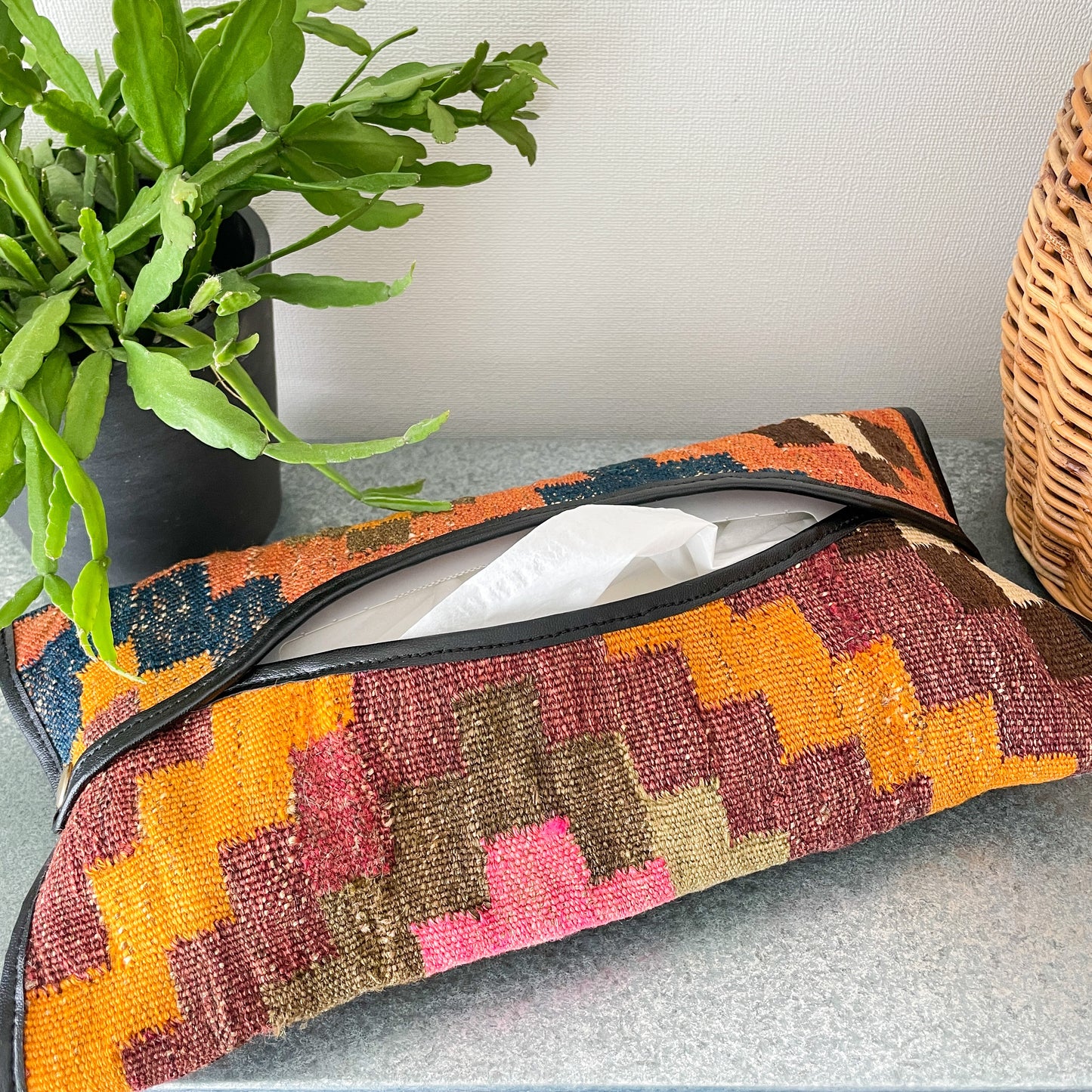 Old Kilim Tissue Box Cover #5/キリム ティッシュ ボックス カバー ケース