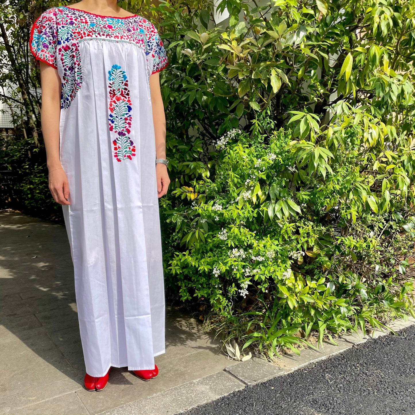 San Antonino Dress C/サンアントニーノ メキシコ刺繍 ワンピース