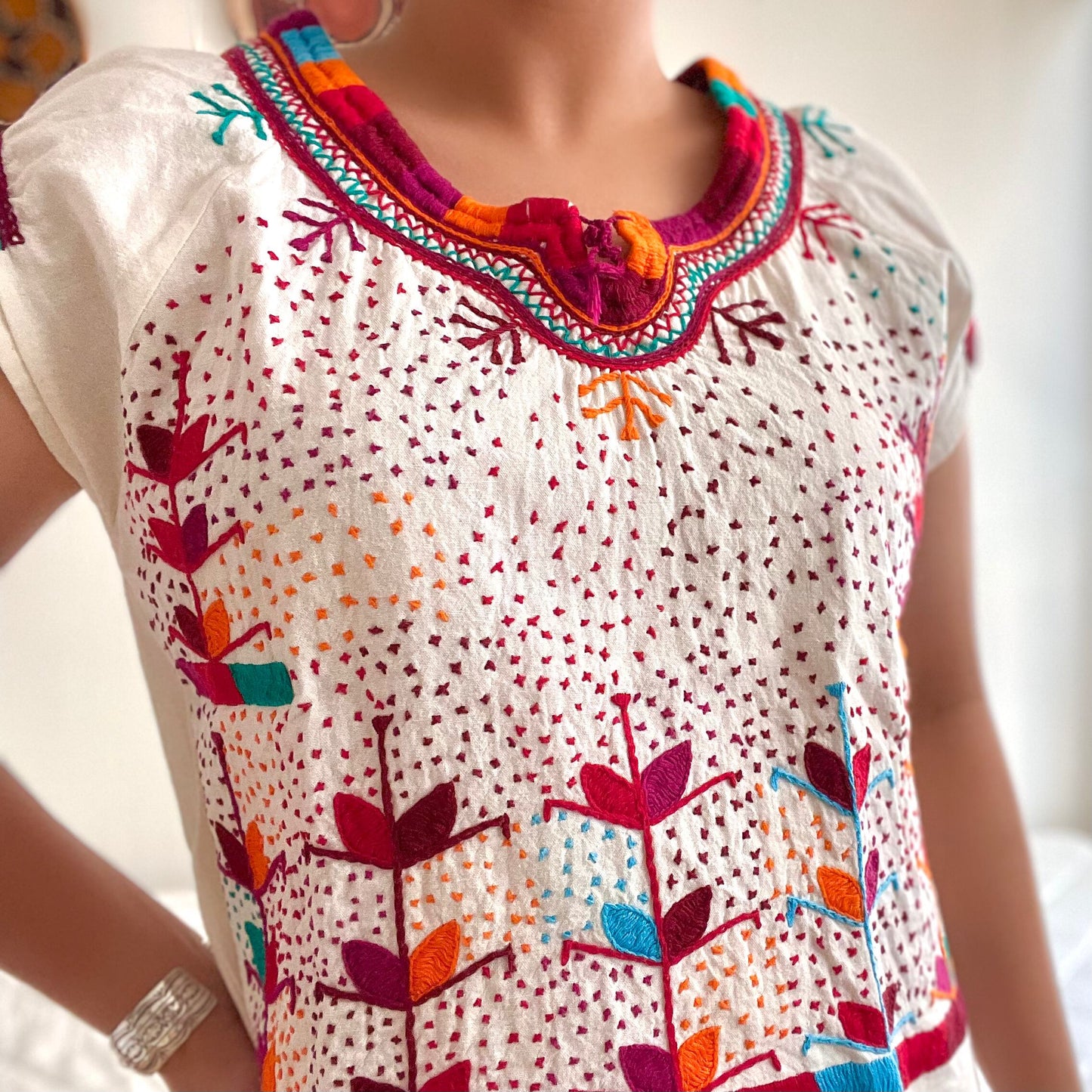 Milpa Embroidely Blouse/メキシコ刺繍 ブラウス