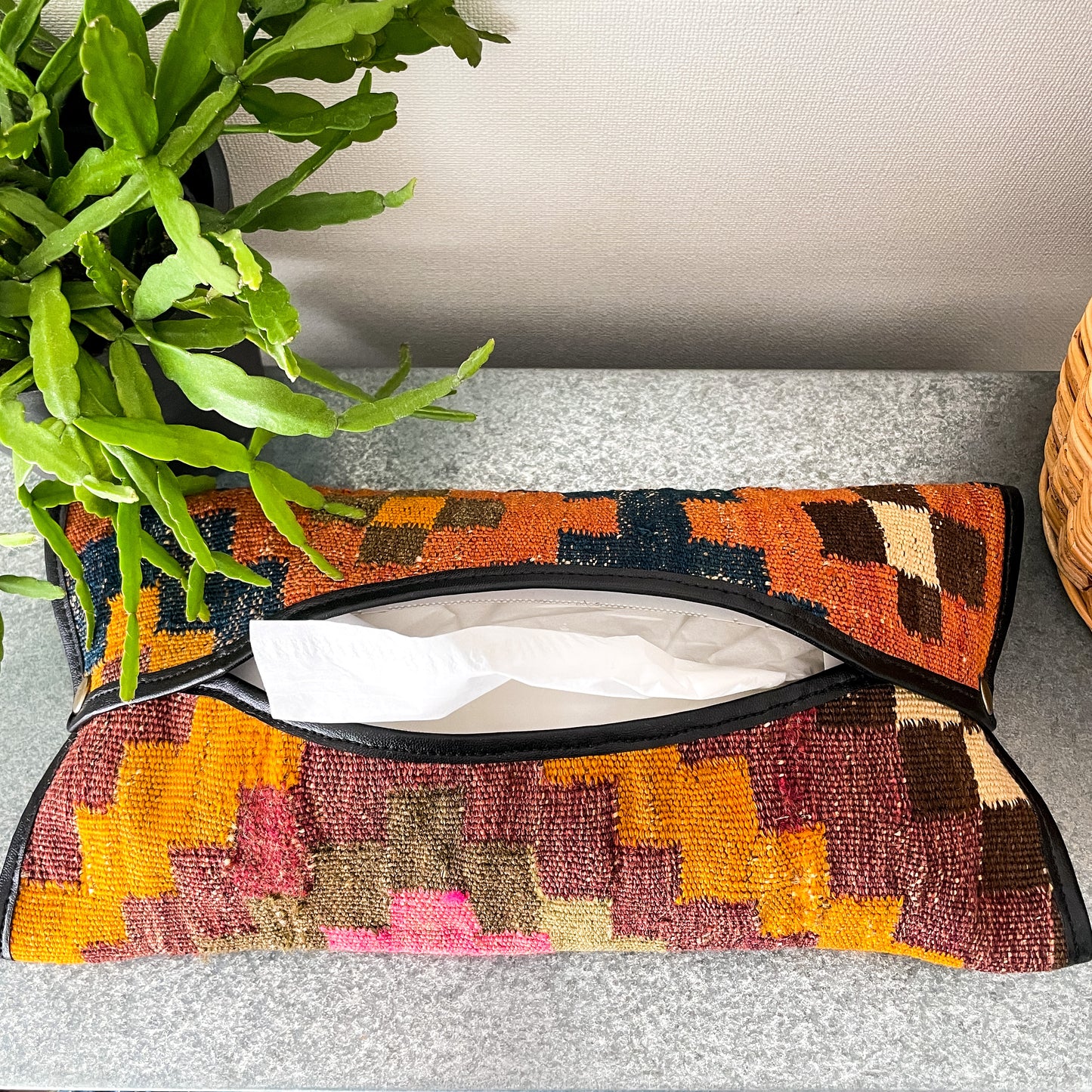 Old Kilim Tissue Box Cover #5/キリム ティッシュ ボックス カバー ケース