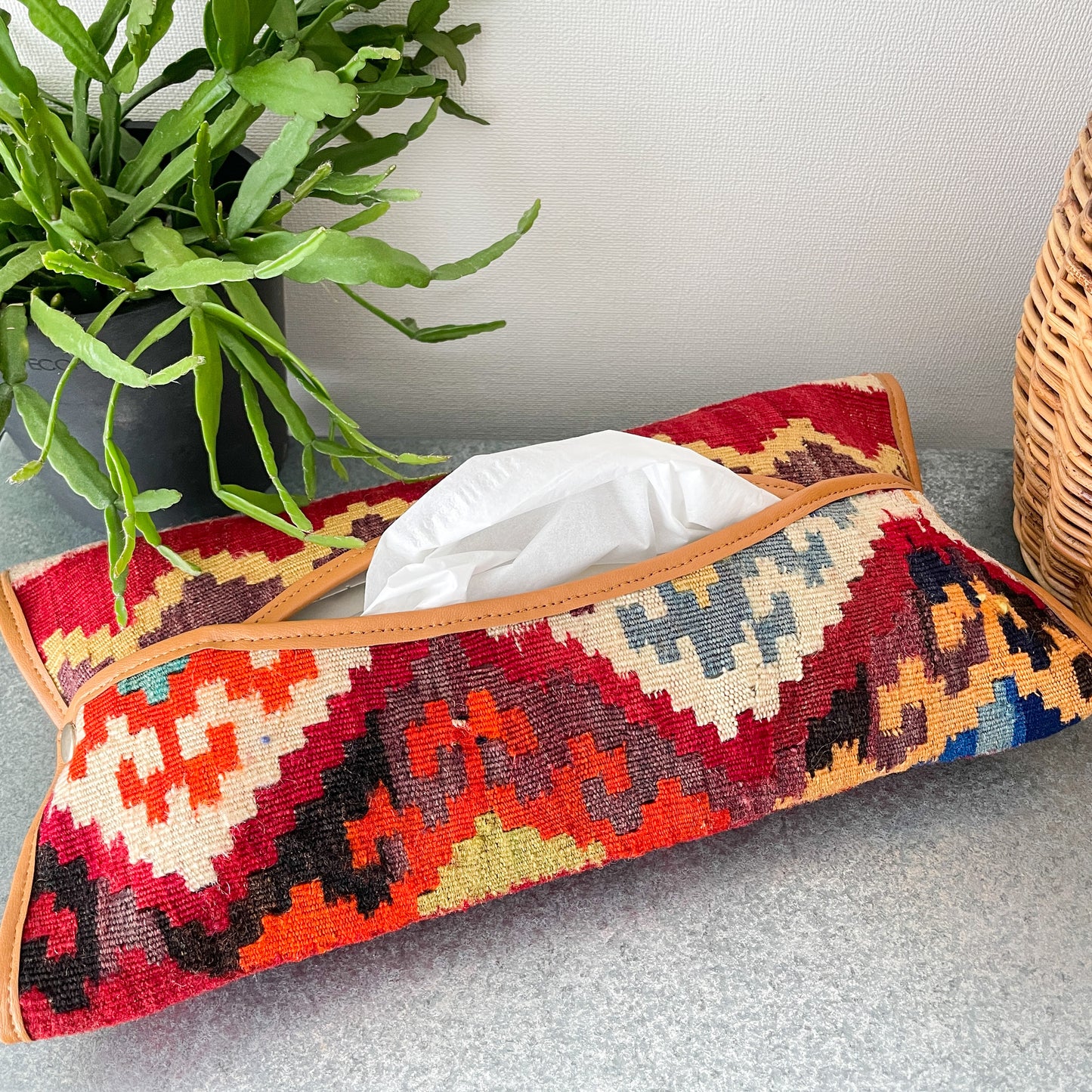Old Kilim Tissue Box Cover #6/キリム ティッシュ ボックス カバー ケース