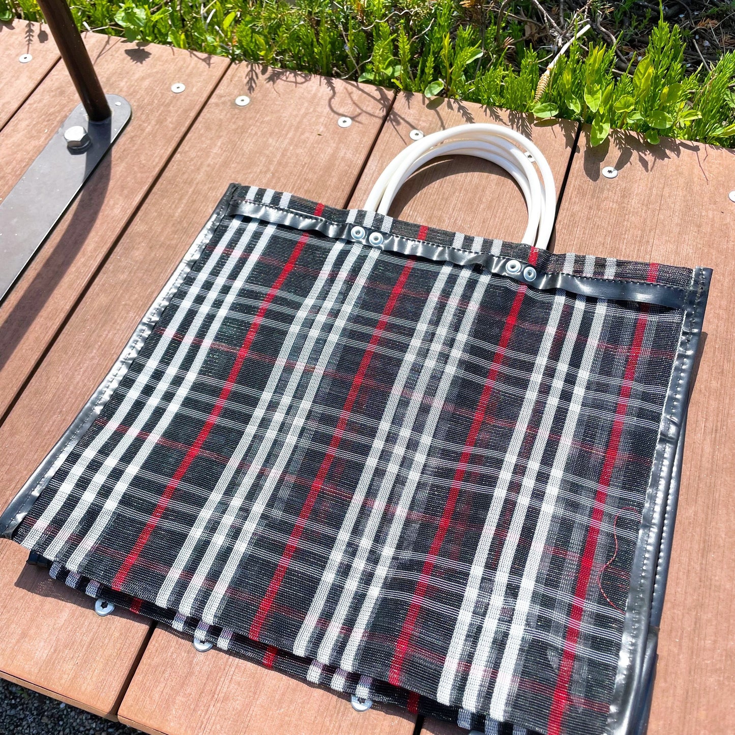 Stripe Mesh Bag (M) #1/ストライプ メッシュバッグ メキシコ