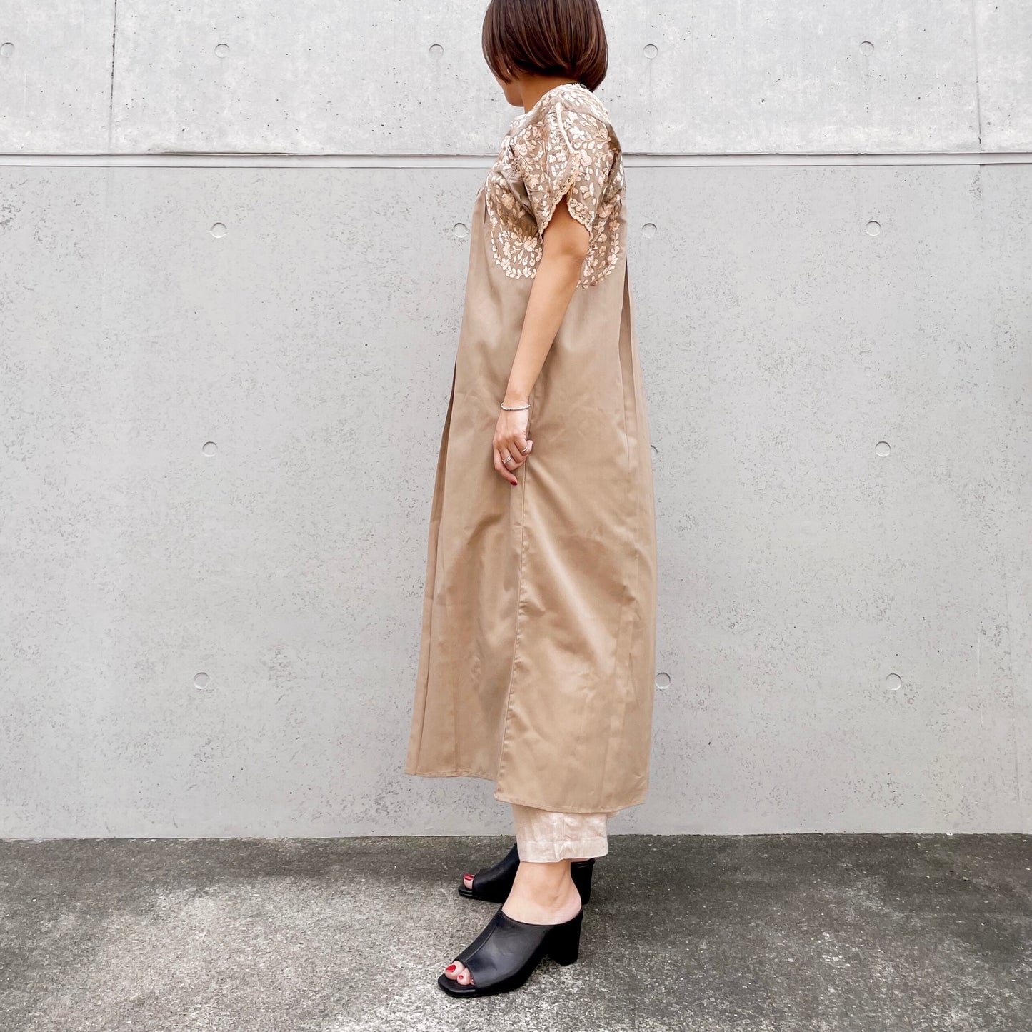 San Antonino Dress E/サンアントニーノ メキシコ刺繍 ワンピース