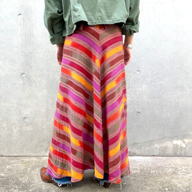 Jaspe Skirt #1/グアテマラ コルテ 巻きスカート 絣 織り