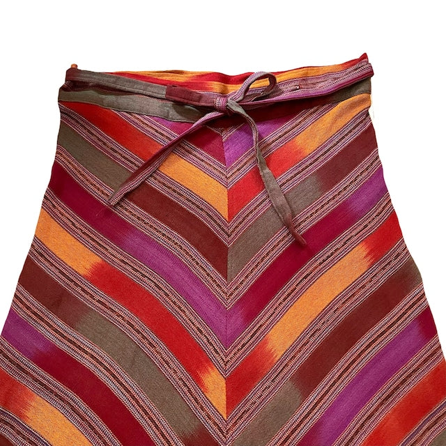 Jaspe Skirt #1/グアテマラ コルテ 巻きスカート 絣 織り
