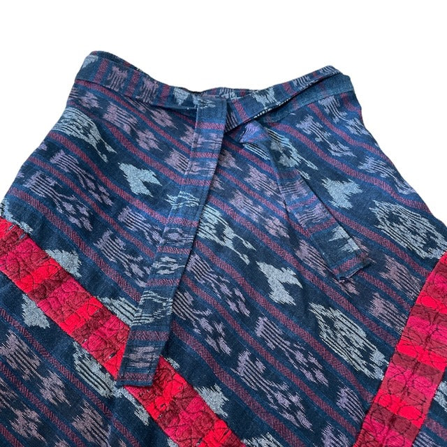 Indigo Skirt Corte #10/グアテマラ コルテ 藍染 スカート 刺繍 民族衣装