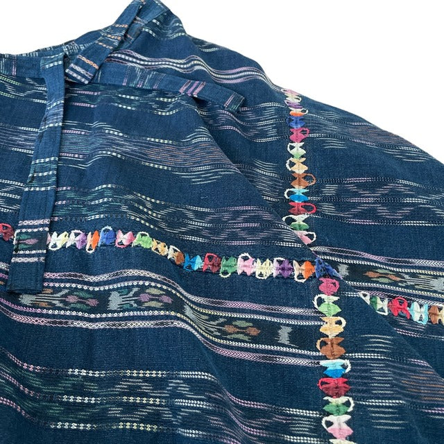 Indigo Skirt Corte #9/グアテマラ コルテ 藍染 スカート 刺繍 民族衣装